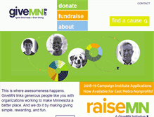 Tablet Screenshot of givemn.org